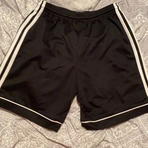 black adidas shorts